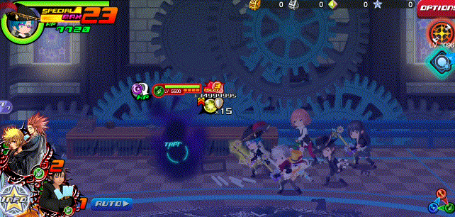 Blazing Storm in Kingdom Hearts Unchained χ / Union χ.