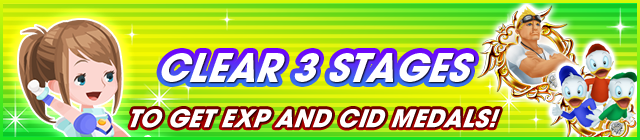 File:Event - Clear 3 Stages to Get EXP and Cid Medals! banner KHUX.png