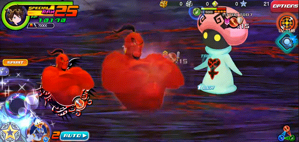Raging Blaze in Kingdom Hearts Unchained χ / Union χ.