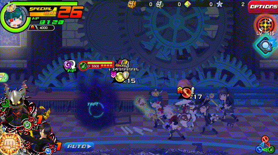 Dark Blow in Kingdom Hearts Unchained χ / Union χ.