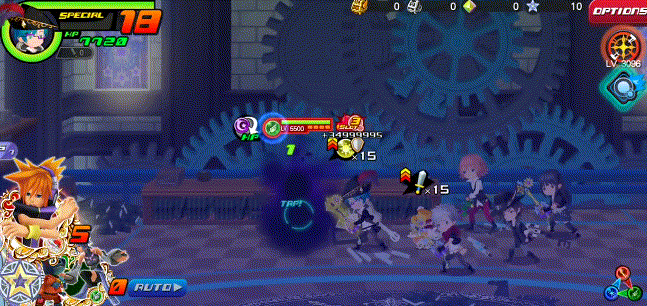 Blitz End in Kingdom Hearts Unchained χ / Union χ.