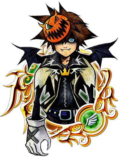 File:Illustrated Halloween Sora 6★ KHUX.png