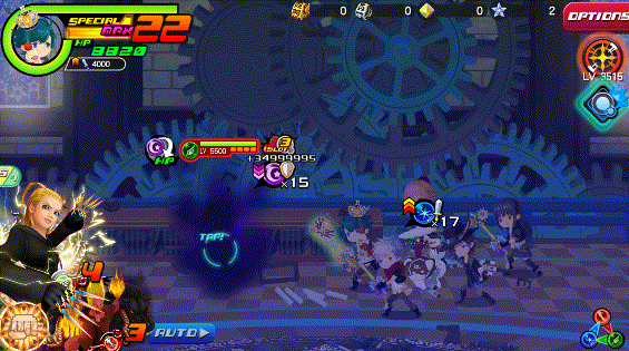 Explosive Thunder in Kingdom Hearts Unchained χ / Union χ.