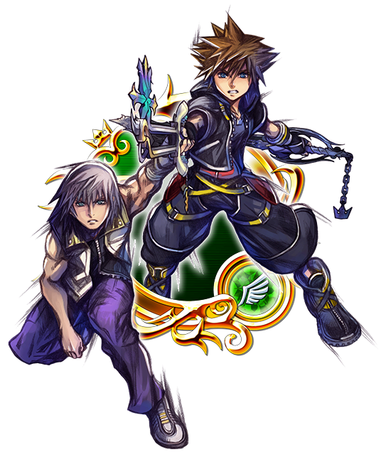 Illustrated KH II Sora & Riku [EX]