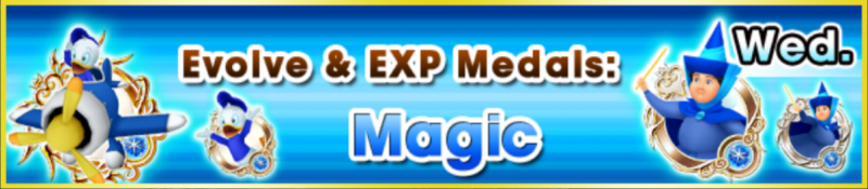 File:Special - Evolve & EXP Medals - Magic banner KHUX.png
