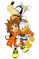 Full view of the Kingdom Hearts manga series artwork.