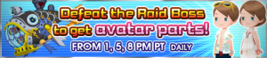 Event - Defeat the Raid Boss to get avatar parts! banner 2 KHUX.png