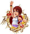 Kairi: "Sora and Riku's childhood friend. A /cheerful,/ caring, and kindhearted girl."