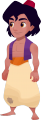 Aladdin: "A young man from Agrabah who became Genie's master."