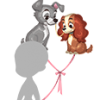 Balloon Lady & the Tramp (♂/♀) Cross Board