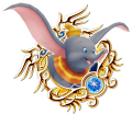 Dumbo: "A baby circus elephant whose huge ears allow him to fly." (Dumbo)