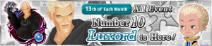 XIII Event - Number 10 Luxord is Here!