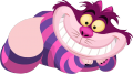 Cheshire Cat: "A mysterious, /grinning/ cat who talks in riddles and appears at will."