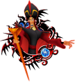 Jafar (alt: Jafar (cobra), Jafar-Genie): "The Royal Vizier of Agrabah. A sinister man, he'll stop at nothing to get what he wants. / Jafar steals the lamp and uses his final wish to achieve a transformation into an all-powerful genie."