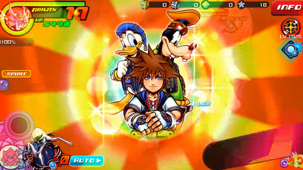 Juggling Raid in Kingdom Hearts Unchained χ / Union χ.