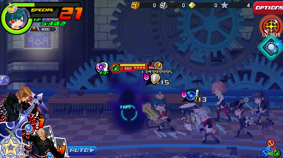 Water Surge in Kingdom Hearts Unchained χ / Union χ.