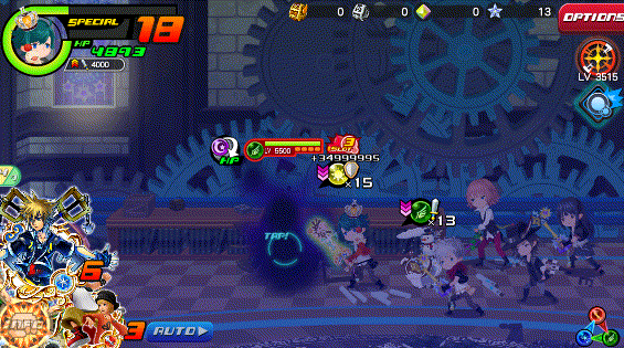 Gale Blast in Kingdom Hearts Unchained χ / Union χ.