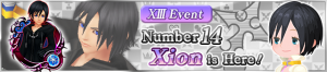 XIII Event - Number 14 Xion is Here!