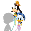 Balloon Donald & Goofy (♂/♀) Cross Board
